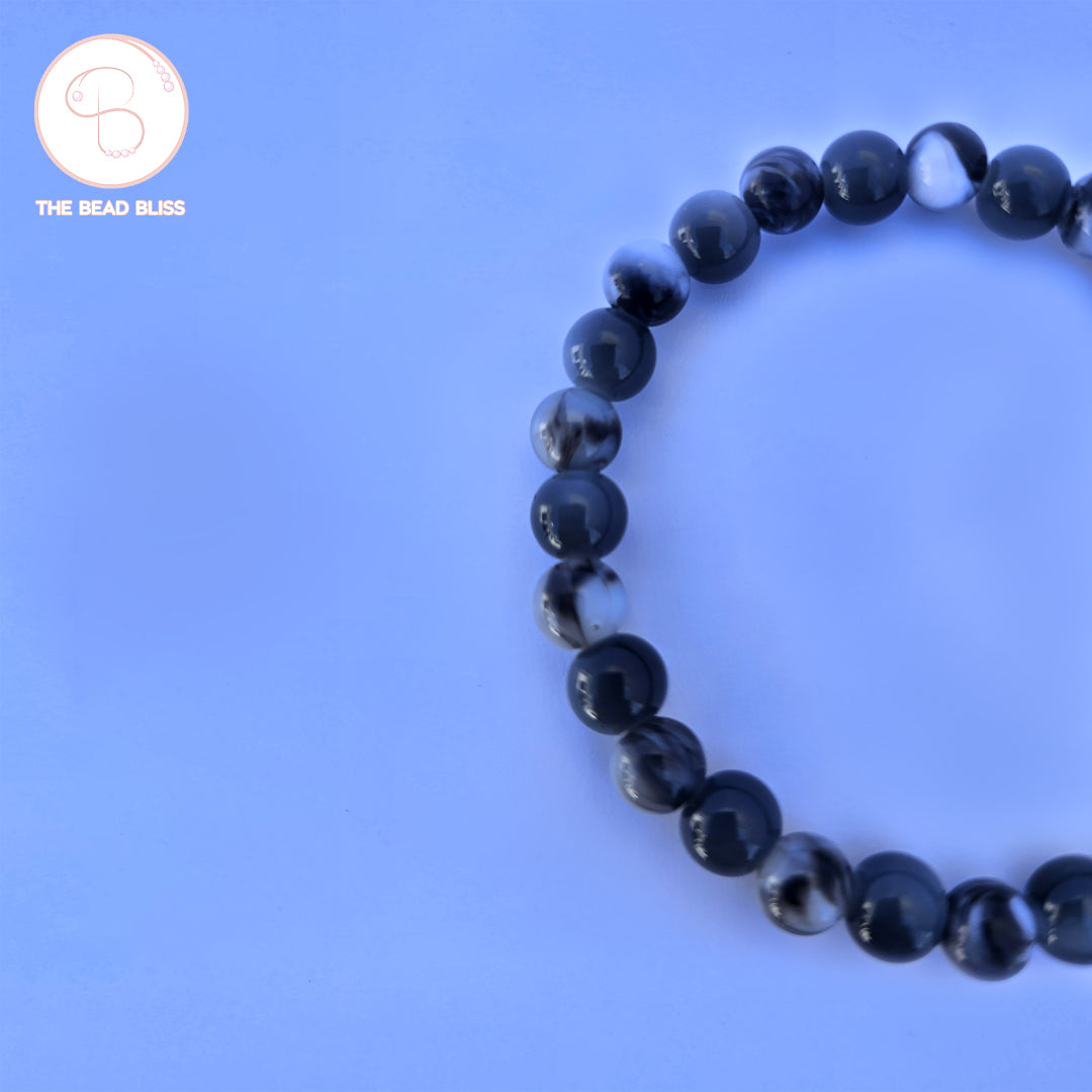 Monochrome Swirl Bracelet