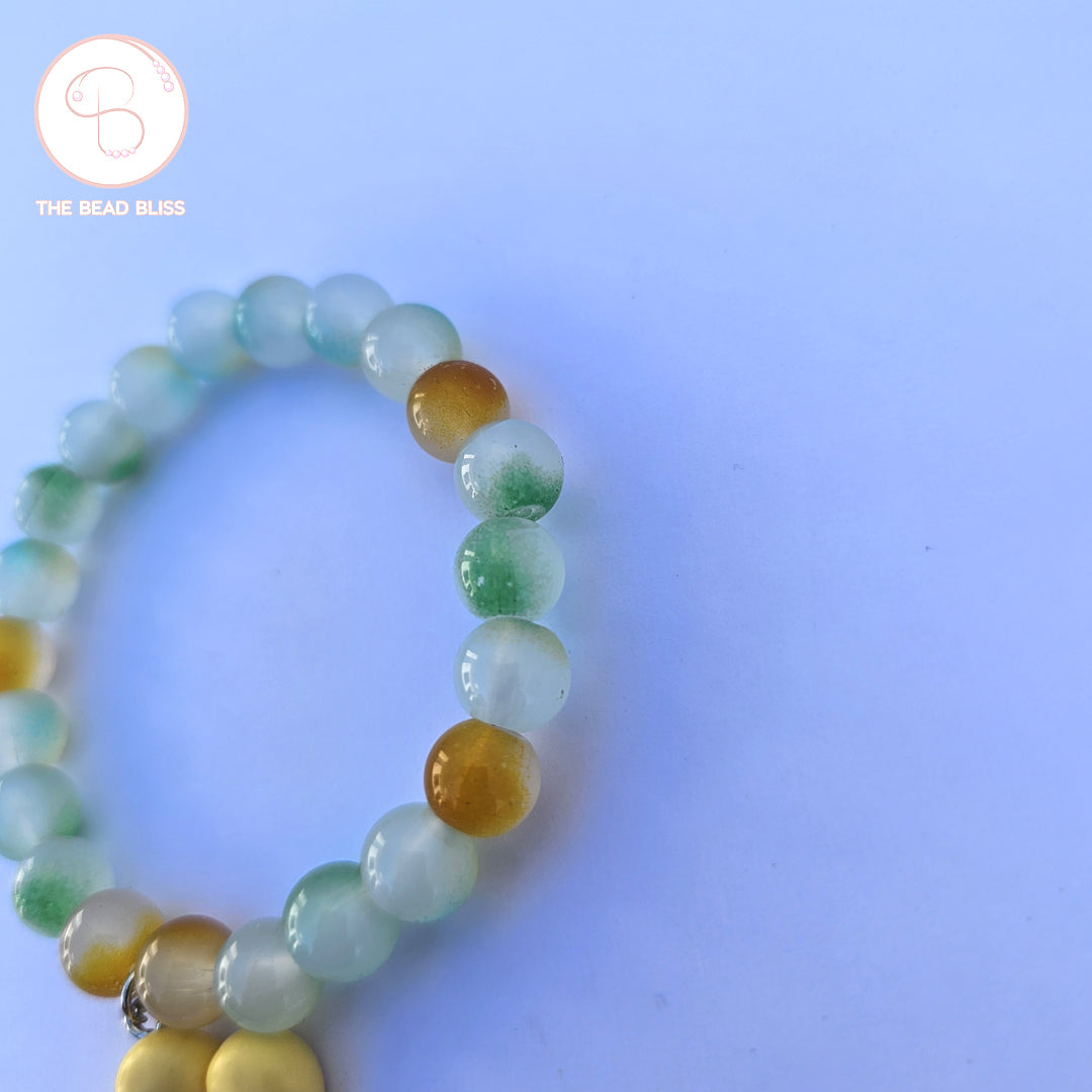 Yellow Flower Charm Bracelet