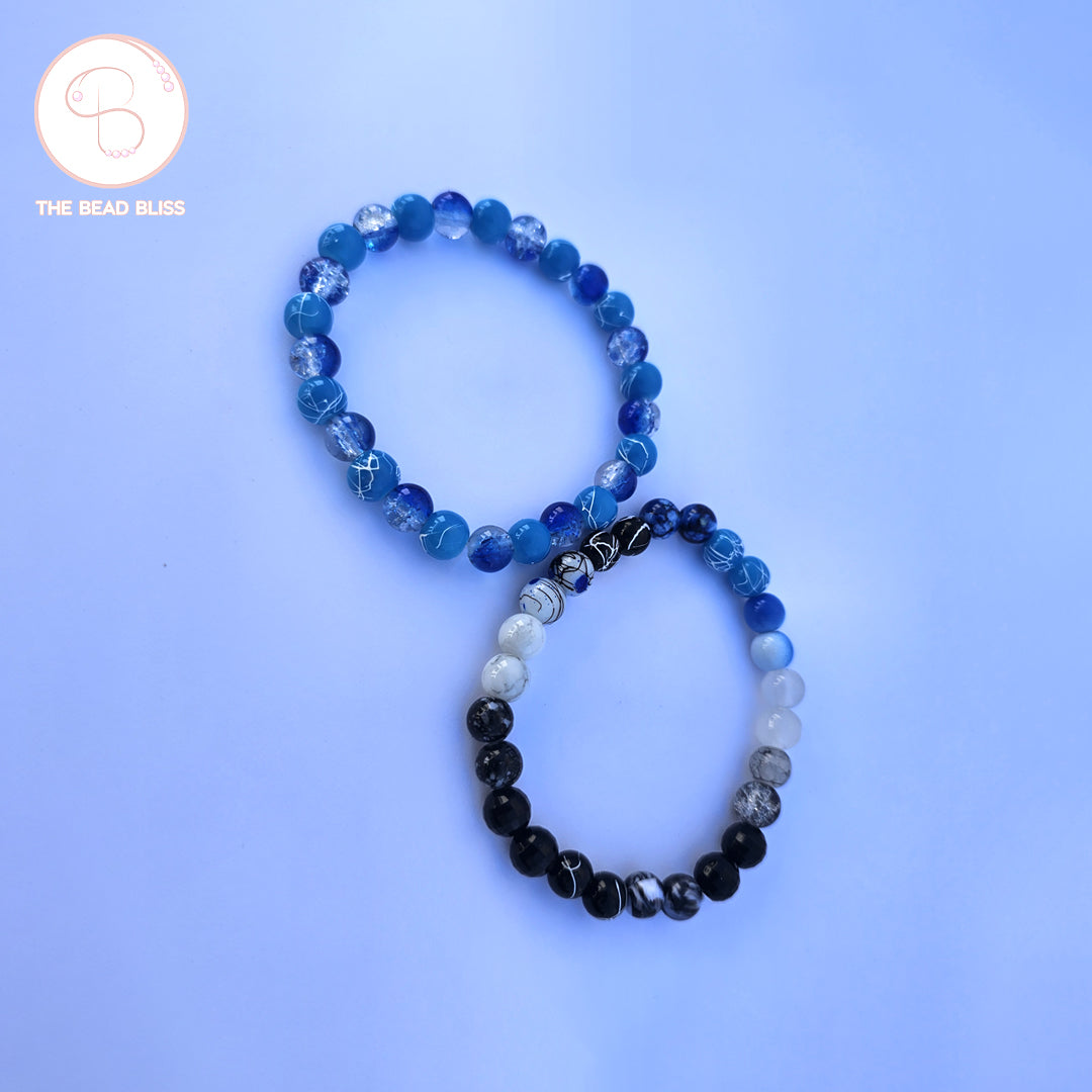 Yin-Yang Ocean Balance Bracelet Set