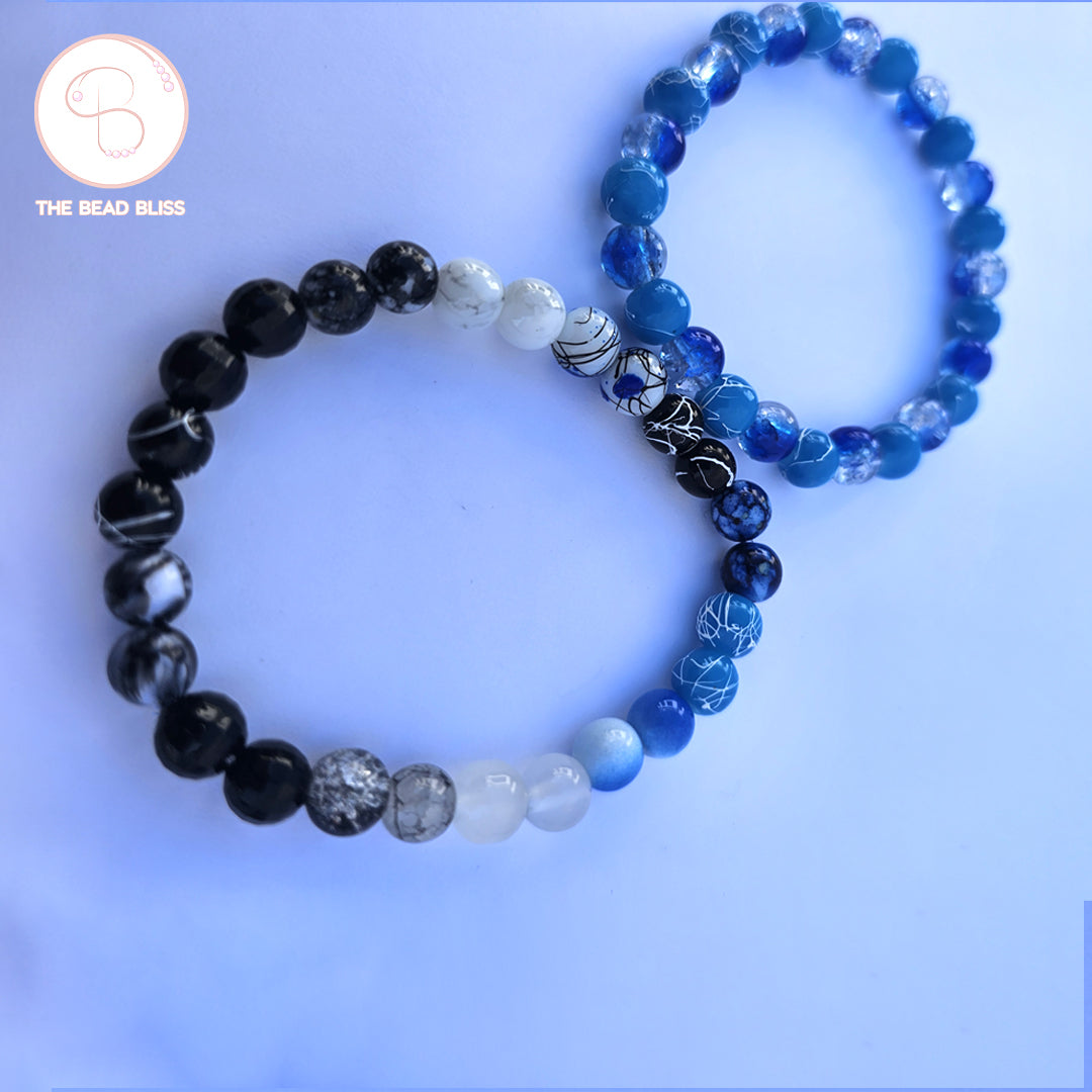 Yin-Yang Ocean Balance Bracelet Set