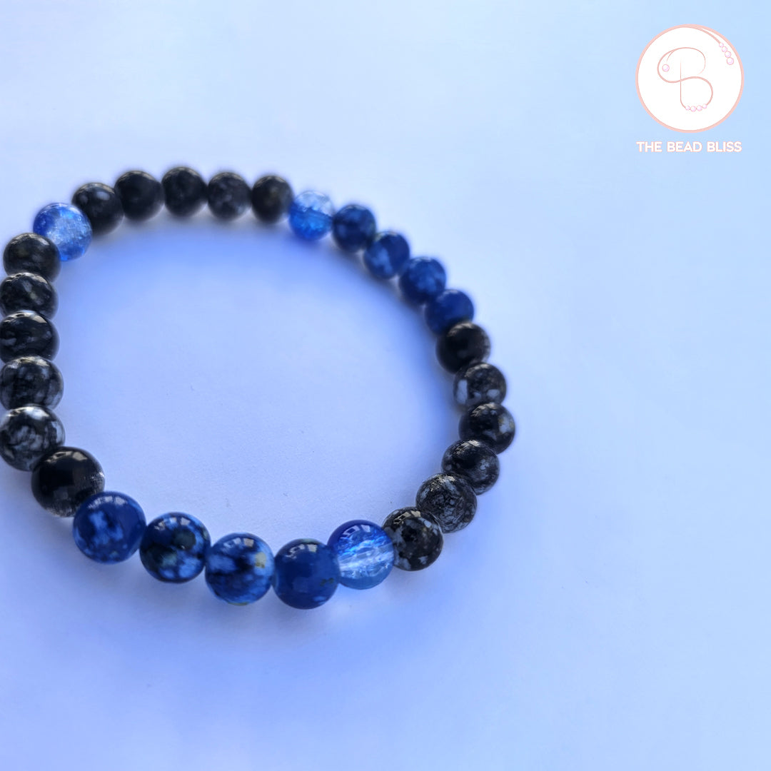Ocean & Midnight Beaded Bracelet Set