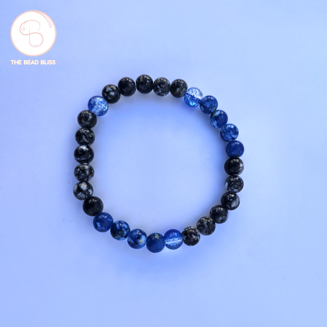 Ocean & Midnight Beaded Bracelet Set