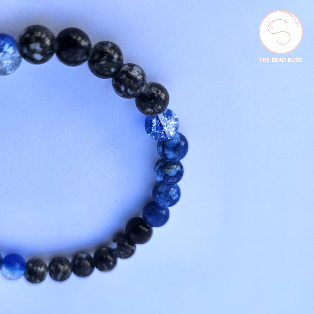 Ocean & Midnight Beaded Bracelet Set