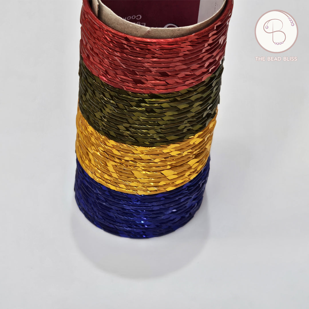 Multicolor Stacked Bangles - Set of 12