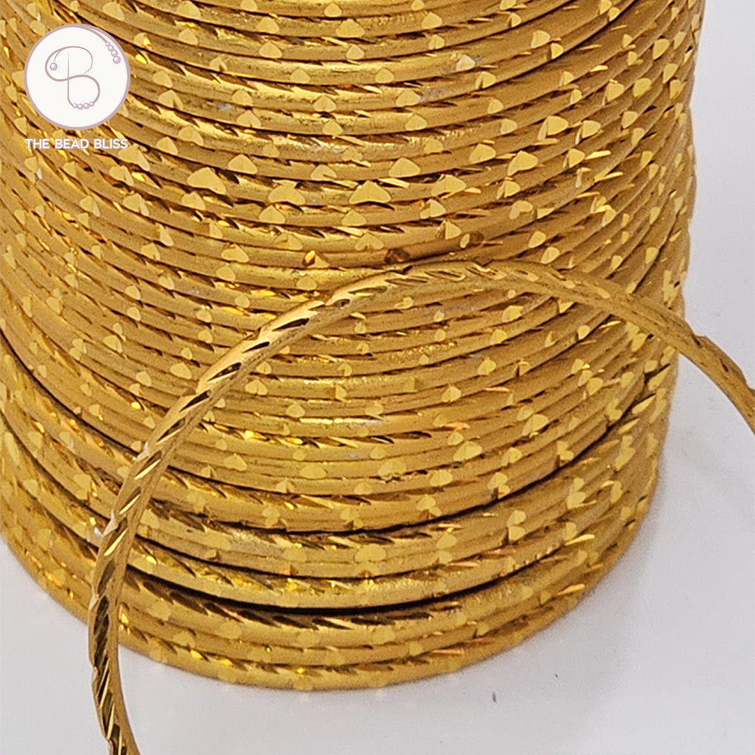 Golden Stacked Bangles - Set of 12