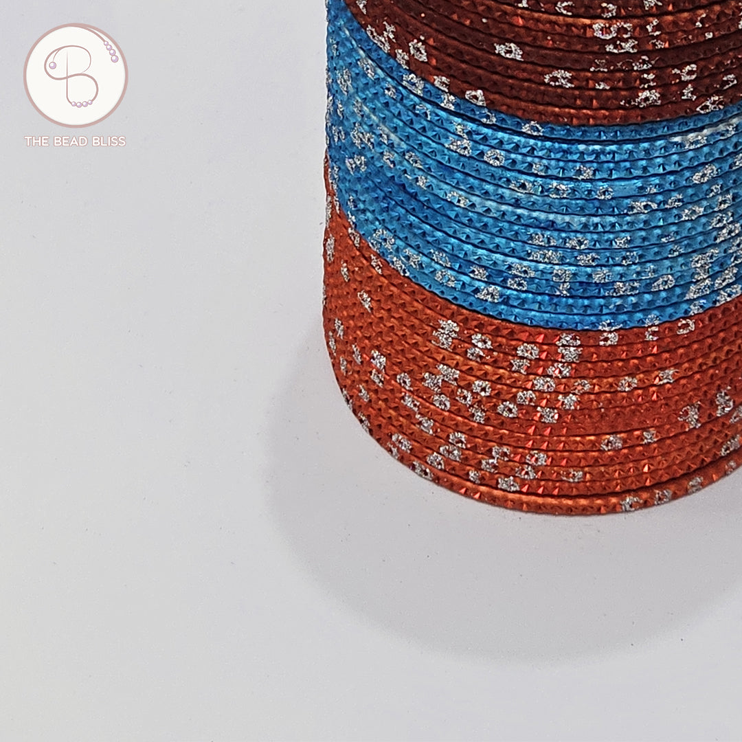Multicolor Sparkle Bangles - Set of 12