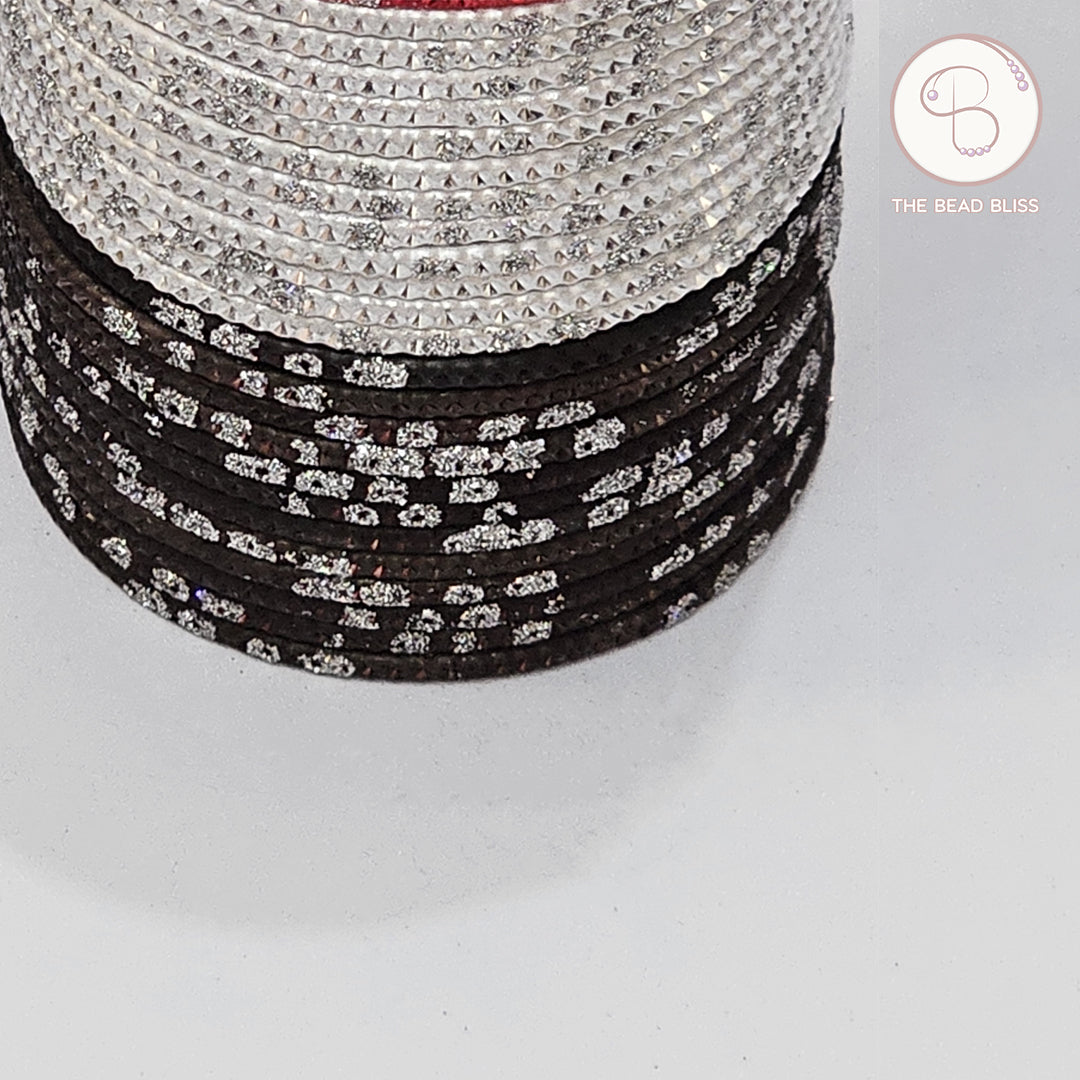 Multicolor Sparkle Bangles - Set of 12