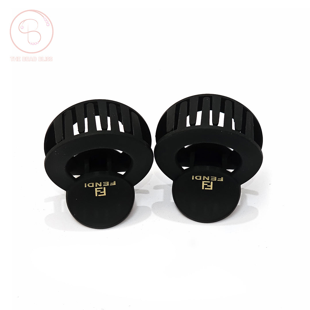 Black Matte Hair Claw Clips