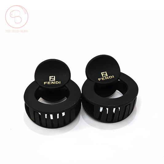 Black Matte Hair Claw Clips