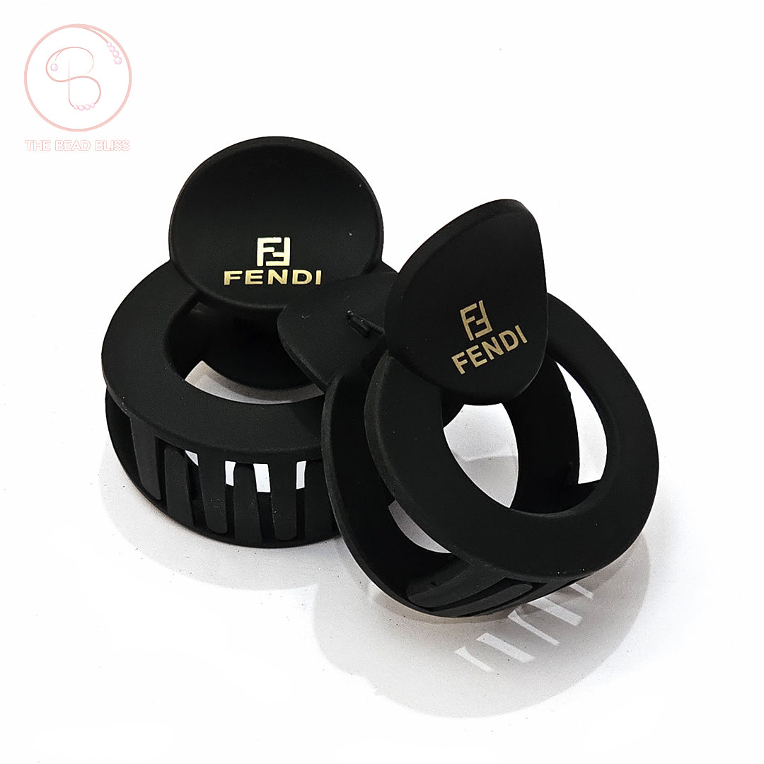 Black Matte Hair Claw Clips