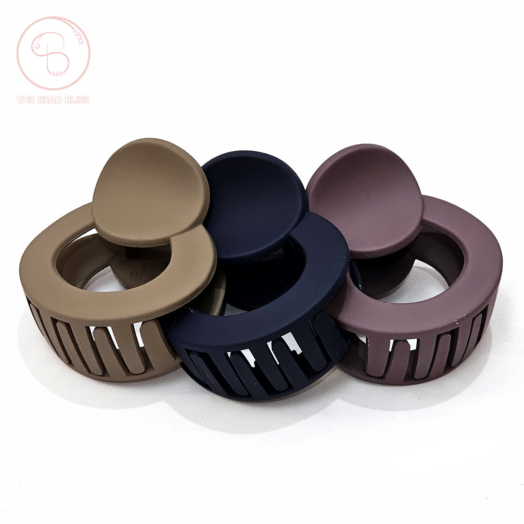 Matte Hair Claw Clips - Multi-Color