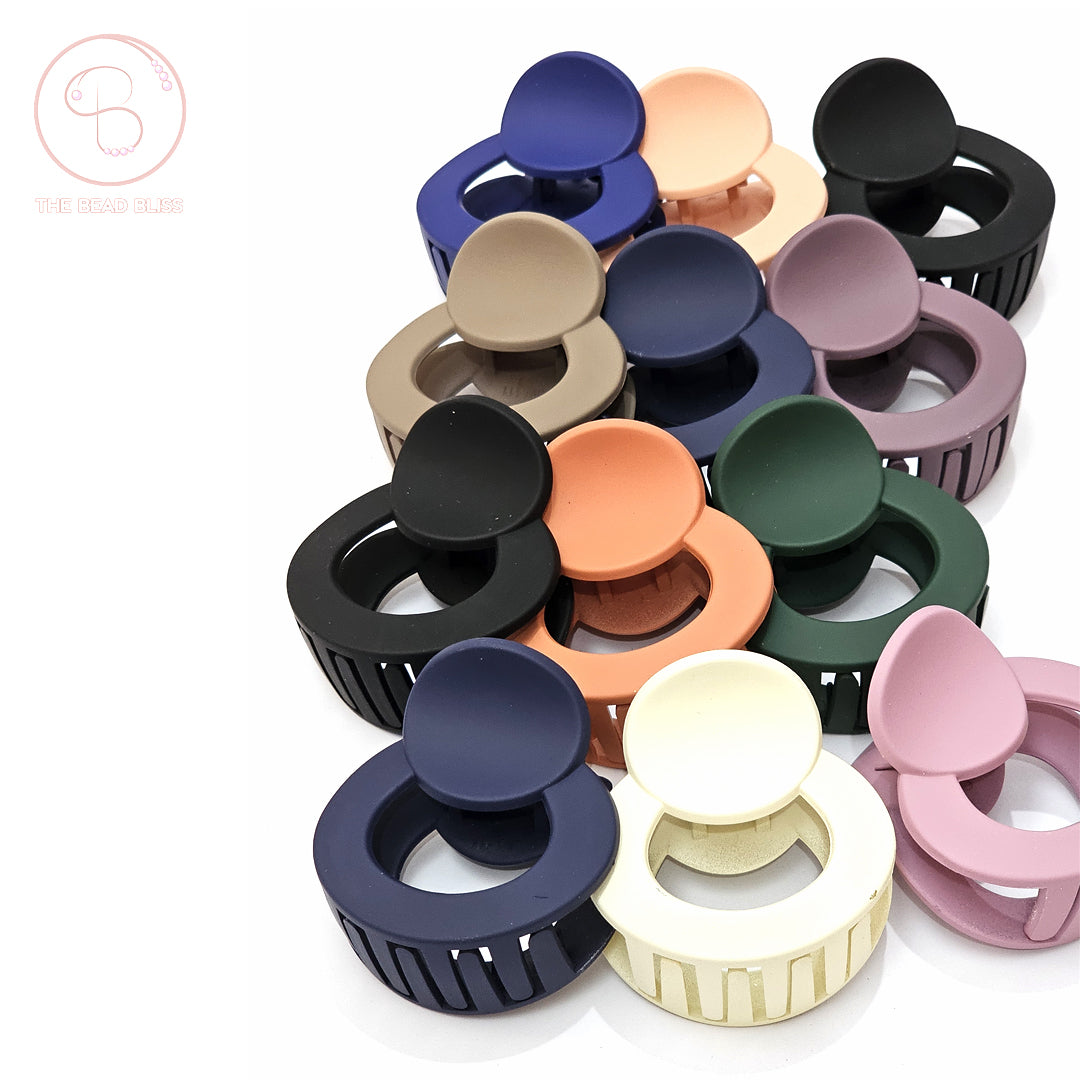Matte Hair Claw Clips - Multi-Color