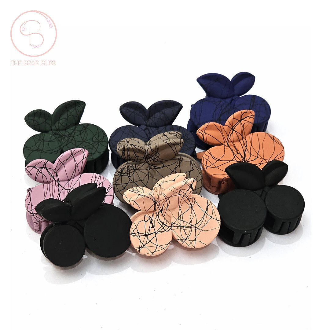 Marble Pattern Hair Claw Clips