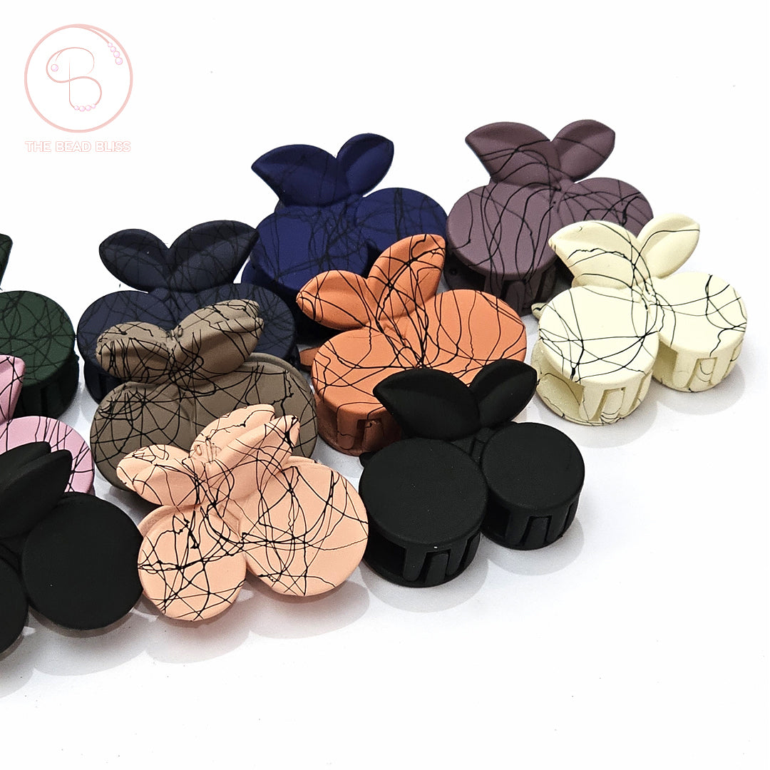 Marble Pattern Hair Claw Clips