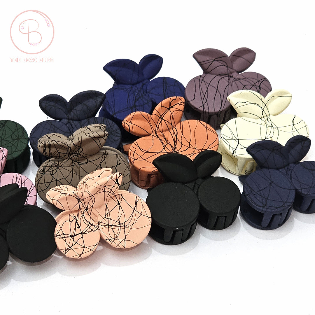 Marble Pattern Hair Claw Clips
