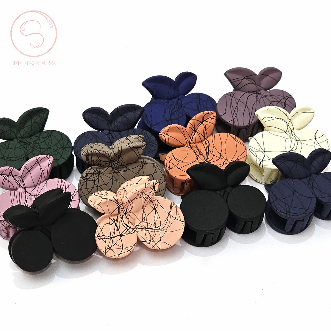 Marble Pattern Hair Claw Clips