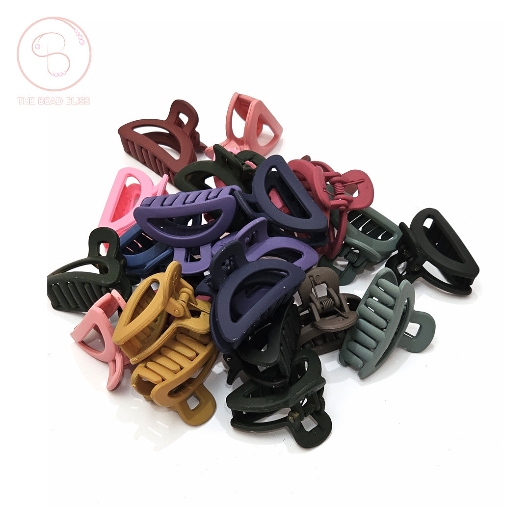 Matte Neutral Hair Claw Clips