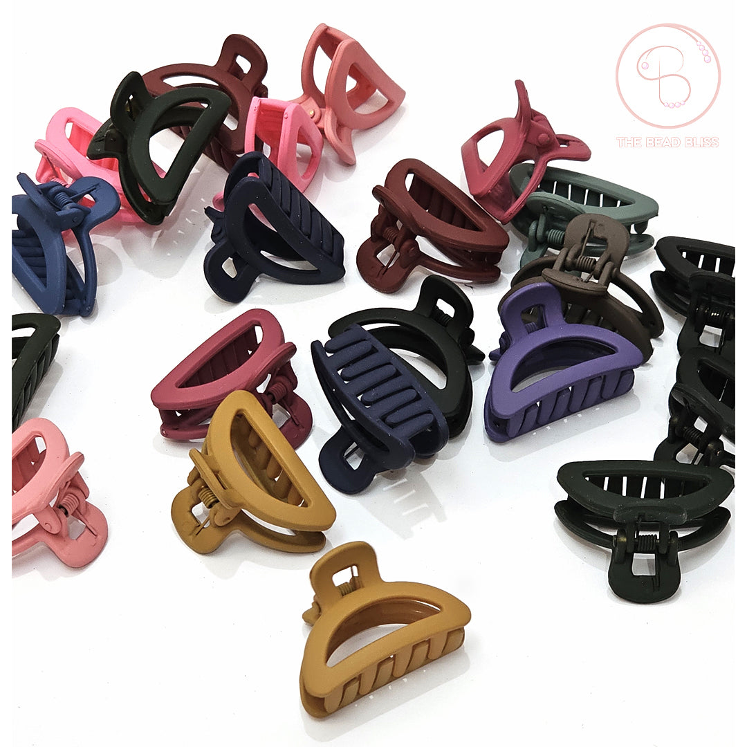 Matte Neutral Hair Claw Clips