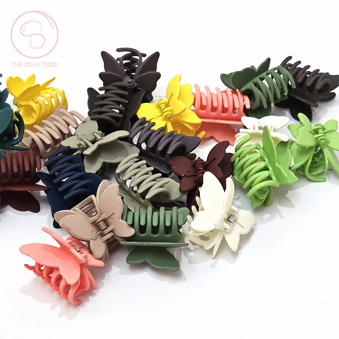 Butterfly Matte Hair Claw Clips