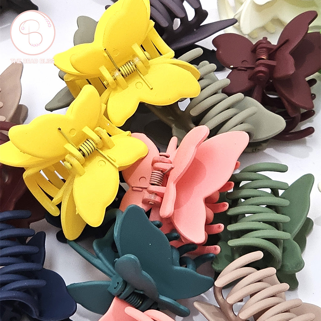 Butterfly Matte Hair Claw Clips