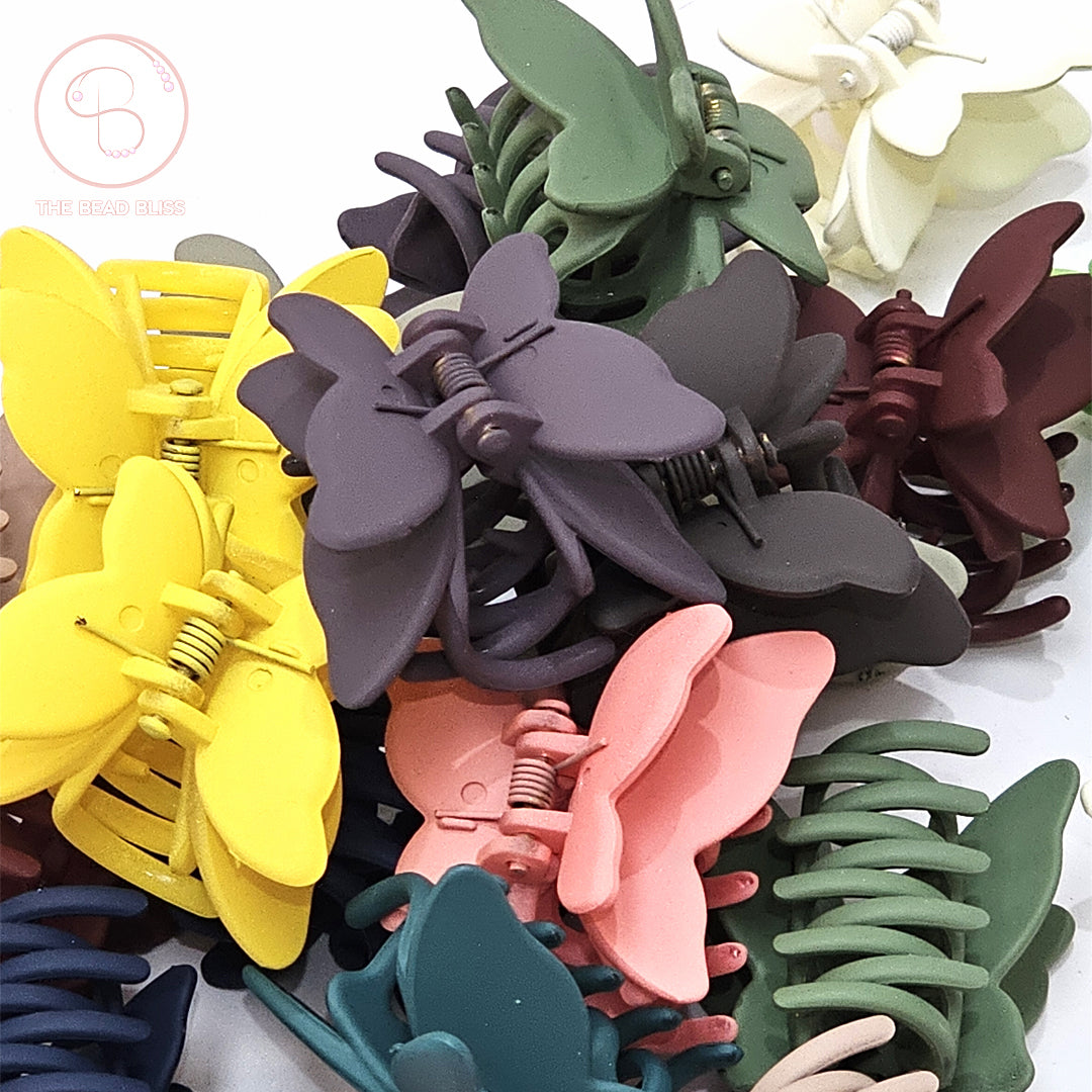 Butterfly Matte Hair Claw Clips