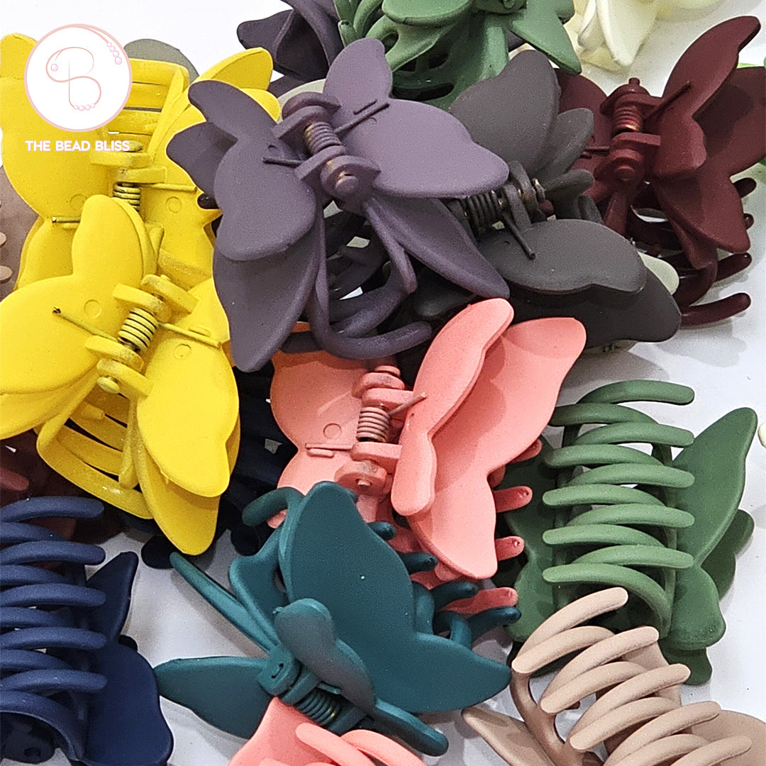 Butterfly Matte Hair Claw Clips