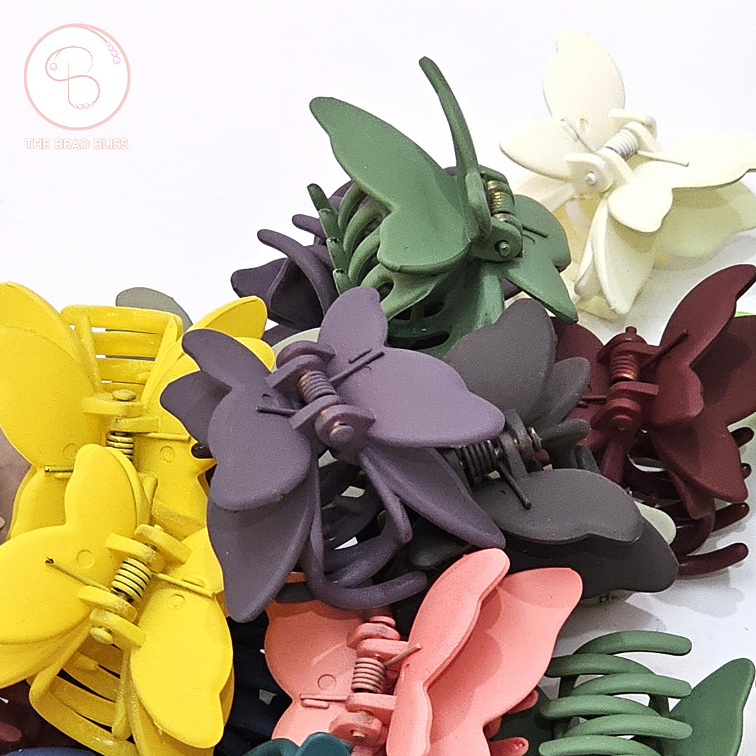 Butterfly Matte Hair Claw Clips