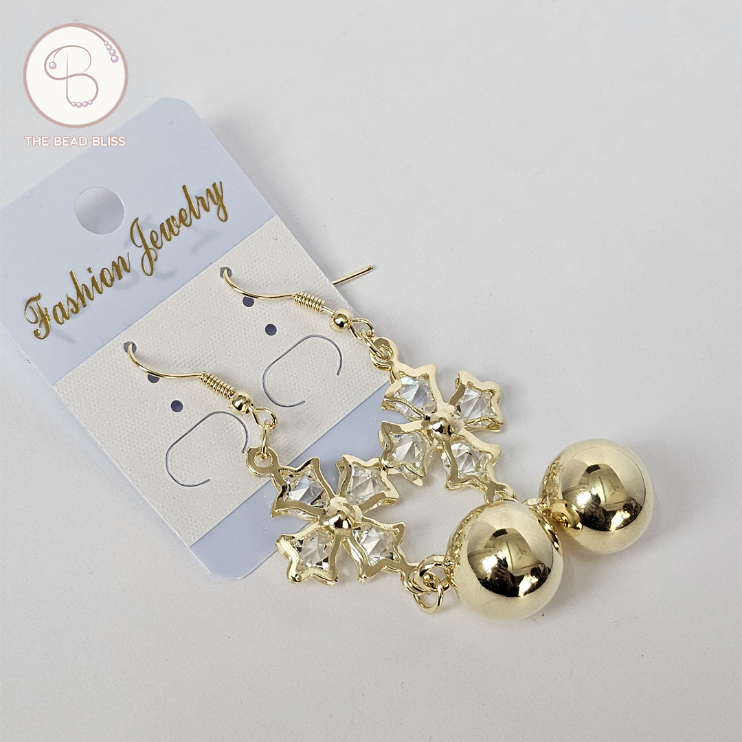 Starlight Gold Drop Earrings