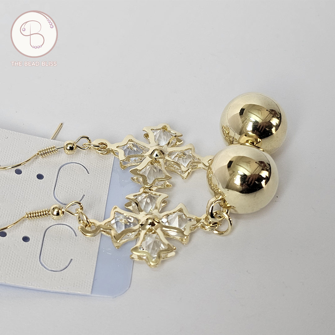 Starlight Gold Drop Earrings