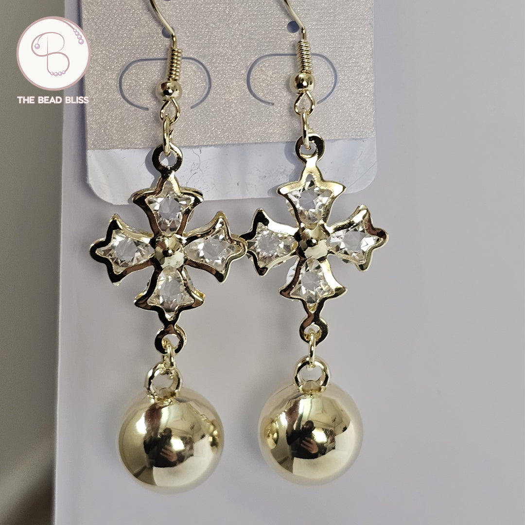Starlight Gold Drop Earrings